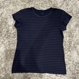 Navy Striped Brandy Melville Top